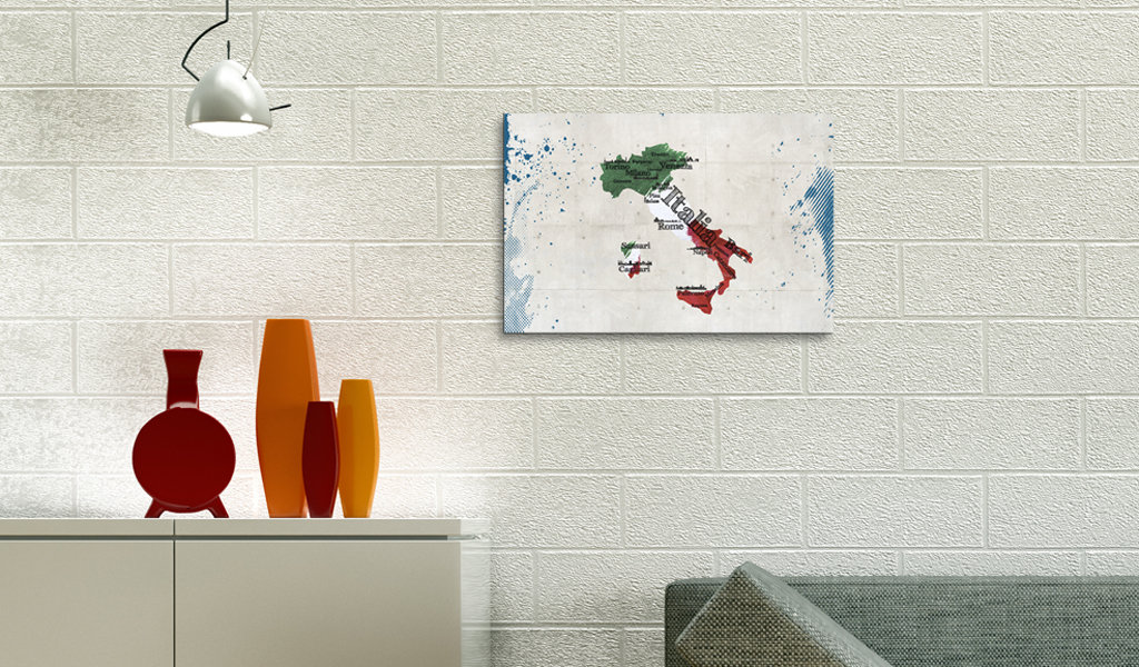 Leinwandbild - Map Of Italy