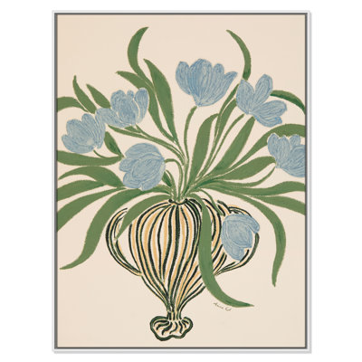 Colette La Poire Blue Tulips Print by Camilla Bergqvist