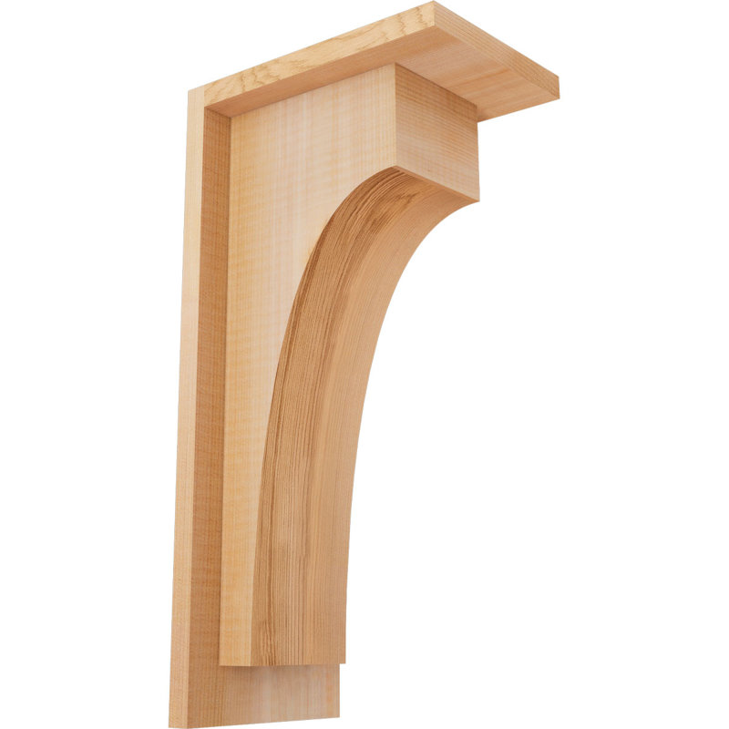 Corbeau Huntington avec plaque arrière, H 16 po x l 5,5 po x P 8 po, Cèdre rouge, Lisse