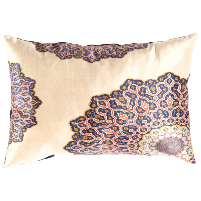 Square Pillow Cover & Insert, 16"H x 24"W, Light Blue, Rectangle