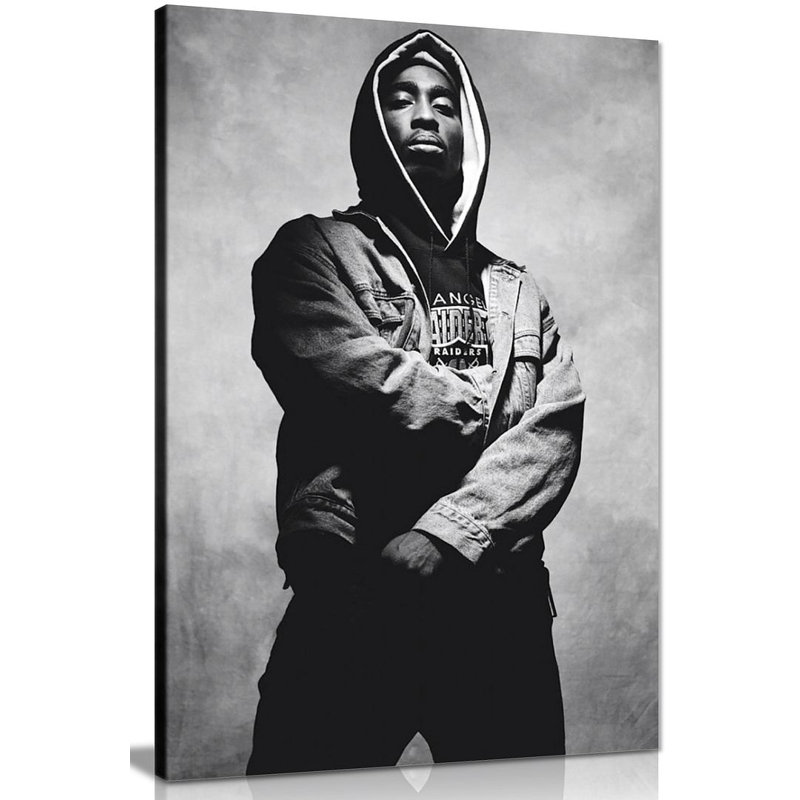 Tupac Shakur 2Pac - Wrapped Canvas Print, 76cm H x 51cm W