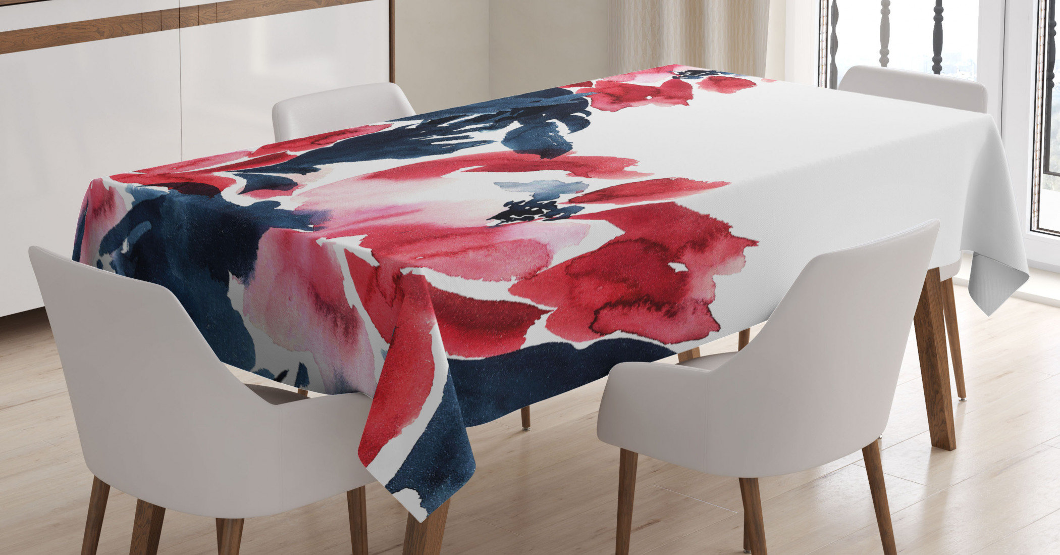 Aperturee Spring Watercolor Sunflower Bee Stretch Table Cover