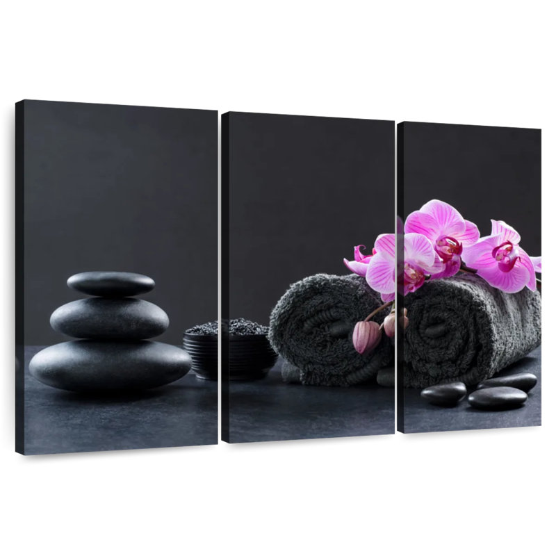 Kerrick Black Stone Massage Spa, 28" H x 45" W