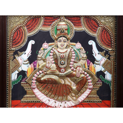 Devi Gajalakshmi | Traditional Colors With 24K Gold