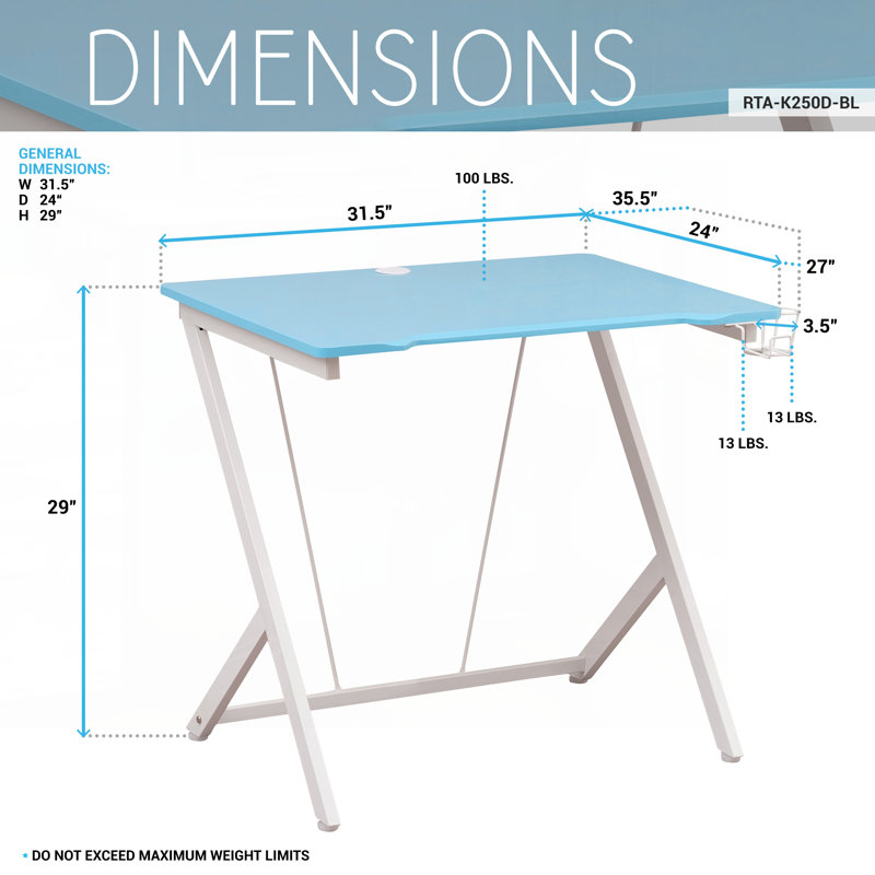 Bureau de jeu Techni Mobile, bleu