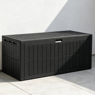 220 Gallons Water Resistant Resin Lockable Deck Box