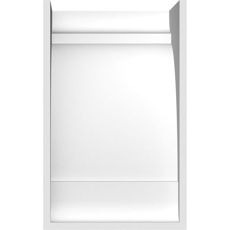 Corbeau standard en PVC de qualité architecturale standard, H 12 po x l 7 po x P 6 po