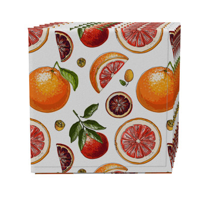 Square Cotton Twill Dining Linen Set - Set of 4