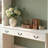 79'' H White Vanity Desk Storage Cabinet With Drawers