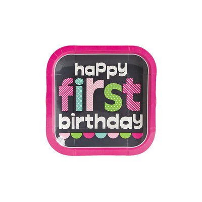 Disposable Paper Birthday Dessert Plate