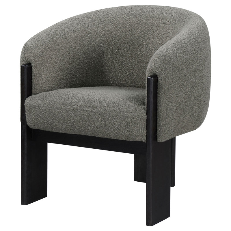 Fauteuil d'appoint rembourré brun Maciel