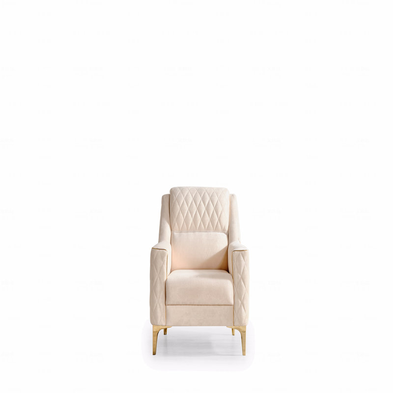 Chaise d'appoint de style moderne, Ivoire ivoire
