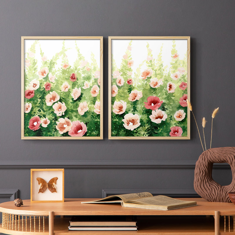 Sunlit Flora I-Premium, reproduction encadrée prête à accrocher - aucun clou requis - aucun clou requis, H 21 po x l 34 po