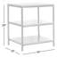 Étagère en bois manufacturé de 24 po de largeur, support de rangement moderne et élégant à 3 tablettes pour toute pièce-1299711714