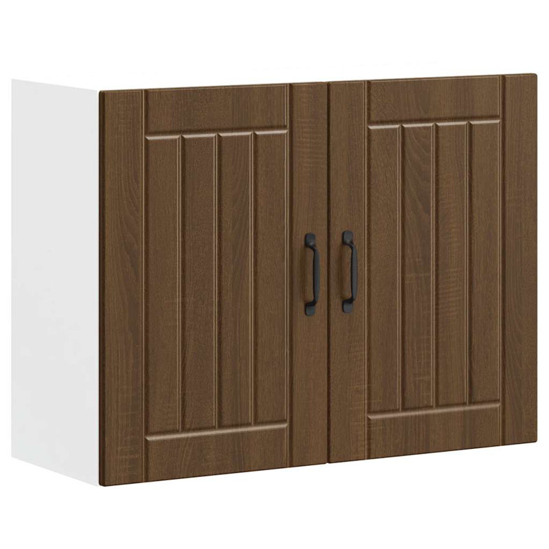 Standard Wall Cabinet, brown oak, 60cm H x 80cm W x 31cm D