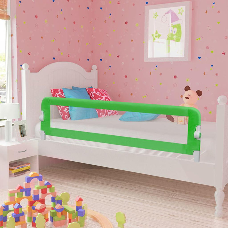 Lykke Toddler Safety Side Rails, Green, 42cm H x 40.5cm W x 180cm L