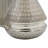 Textured Silver Glass Bottles with Clear Stopper