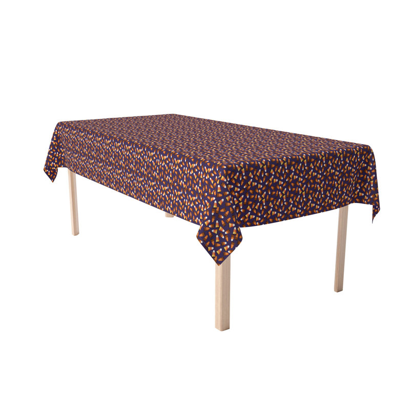 Hackensack Geometric Halloween Tablecloth, 104" L x 60" W