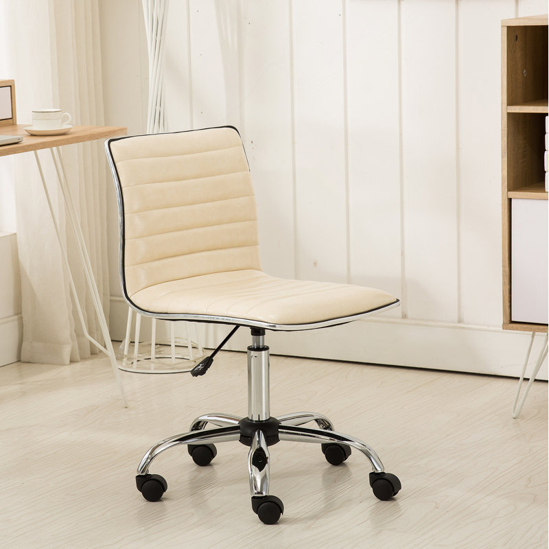 Chaise de bureau Fremo Chromel, Beige