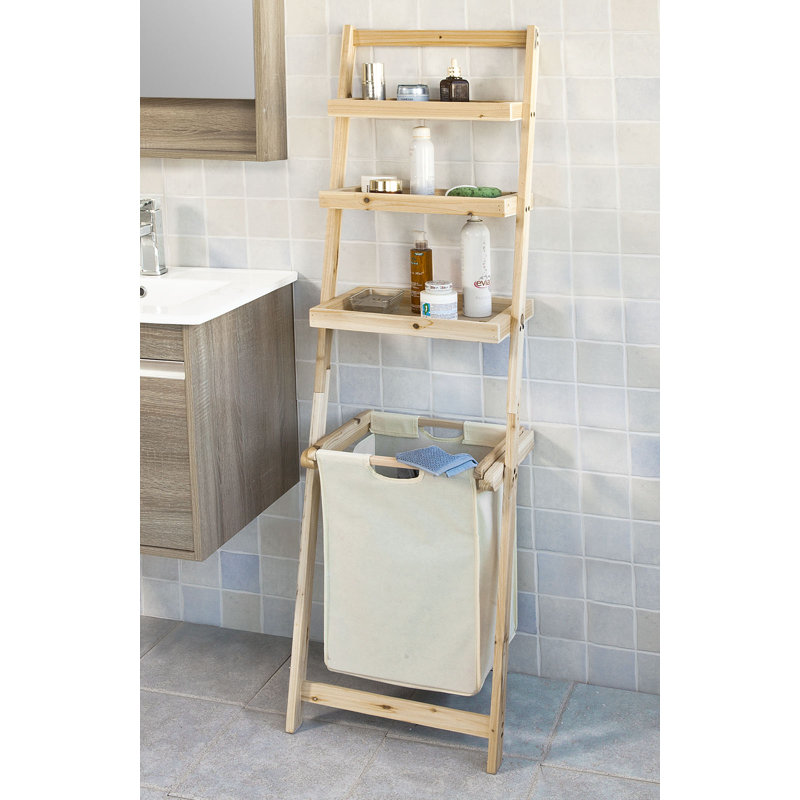 Dole Solid Wood Wall Bathroom Shelves