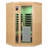 Low-EMF 2-Person Pentagonal Corner Hemlock Far-Infrared Sauna Room with Glass Door Heating Panels