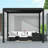 111S Outdoor Aluminum Pergola with Adjustable Louvered Roof-114728887-55774396