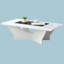 Table basse 1Pc White Finish