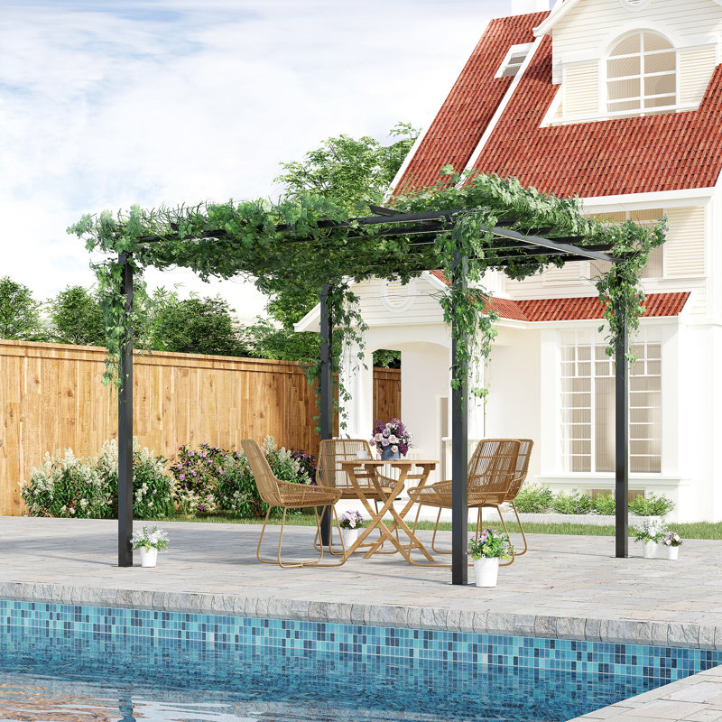 Arkose 3m x 3m Metal Pergola