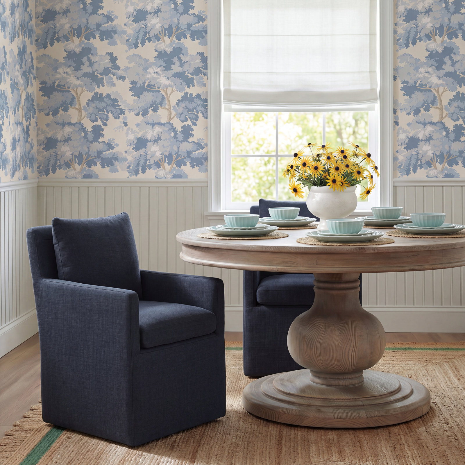 Alayaa Linen Dining Armchair, Bella Beach Performance Velvet