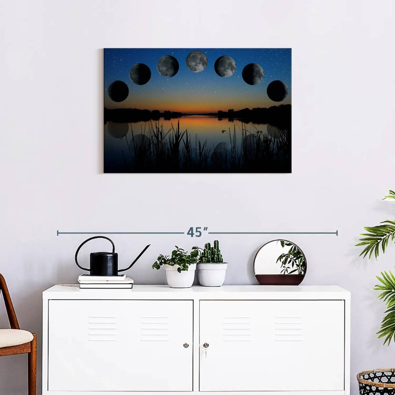 Oberle Lunar Phase Sequence, 20" H x 30" W