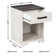 Carnforth 1 - Drawer Nightstand in Whitewash/Rustic Grey