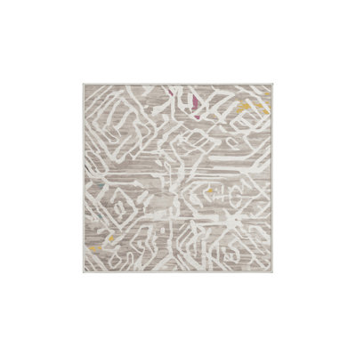 Silky Soft Plush Beige Area Rug