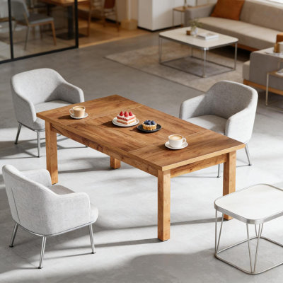 Grande table de cuisine, table de salle à manger, table à manger rustique, table basse