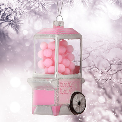 4'' Glass Hanging Figurine Ornament