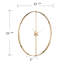 Très grande horloge murale 33,25 "Procopio