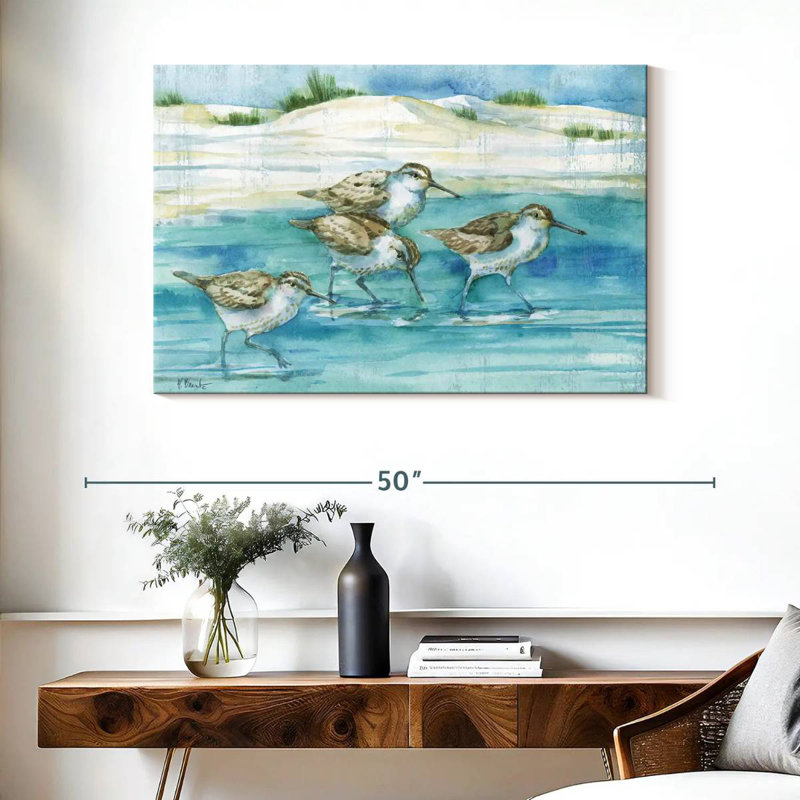 Sandy Sandpipers I, H 26 po x l 39 po