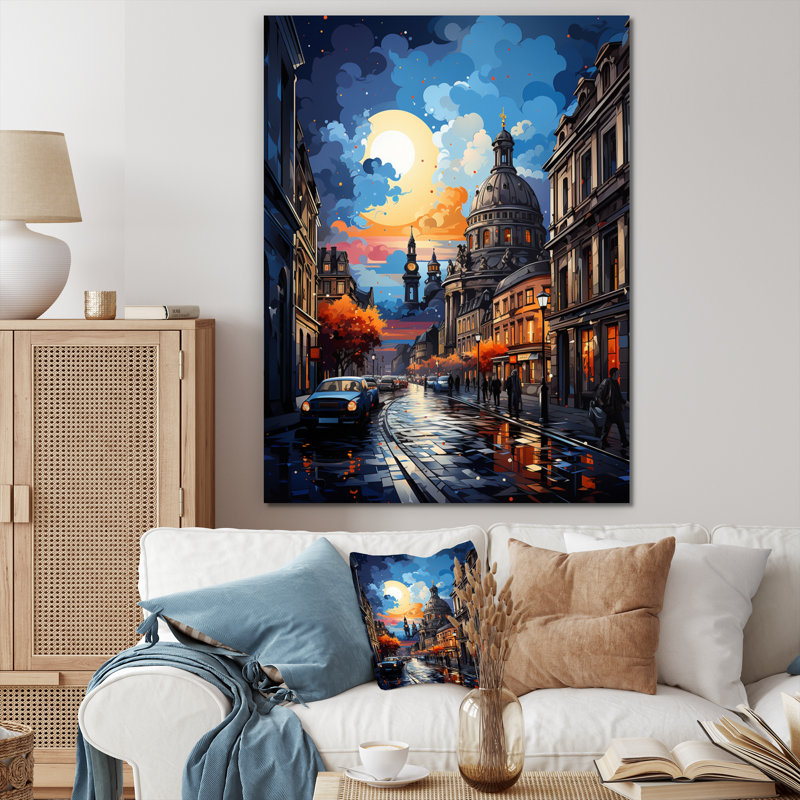 «Allemagne Dresden Baroque City IV», reproduction sur toile, H 40 po x l 30 po x P 1,5 po, Toile tendue
