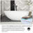 x Freestanding Soaking Plastic / Acrylic Bathtub