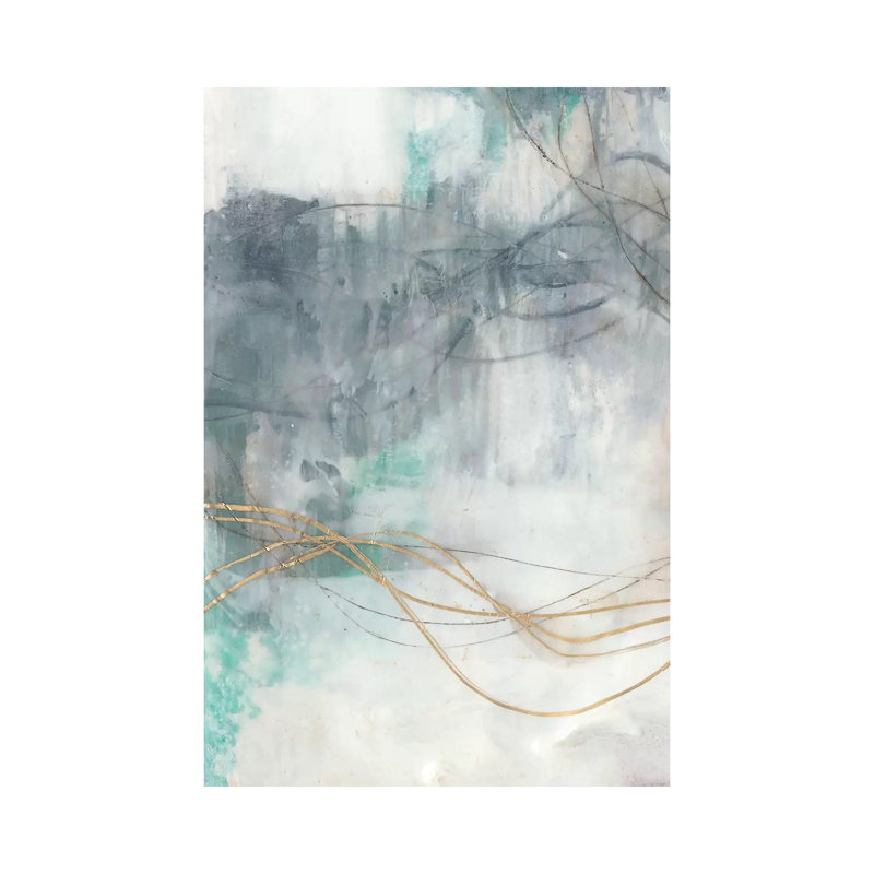 Undulating Oro by Jennifer Goldberger - Wrapped Canvas Gallery-Wrapped Canvas Giclée, 66.04cm H x 45.72cm W