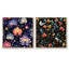 Privette - Ensemble de 2 collages carrés botaniques abstraits-101843503-101843500