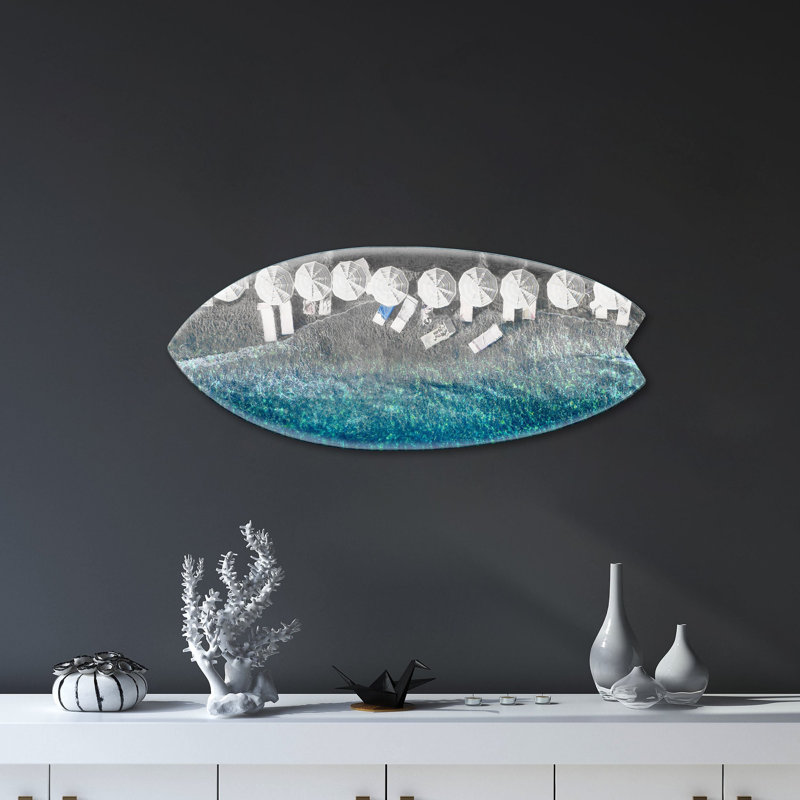 Al Mare Grays Decorative Acrylic Skimboard by Oliver Gal