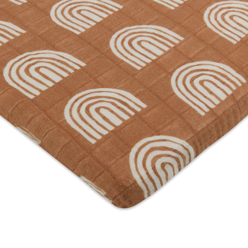Rainbow Muslin All-Stages Bassinet Sheet