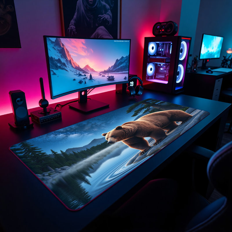 Polyester Desk Pad, 31.5x15.5