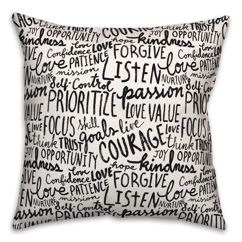 Wisdom Words Throw Pillow