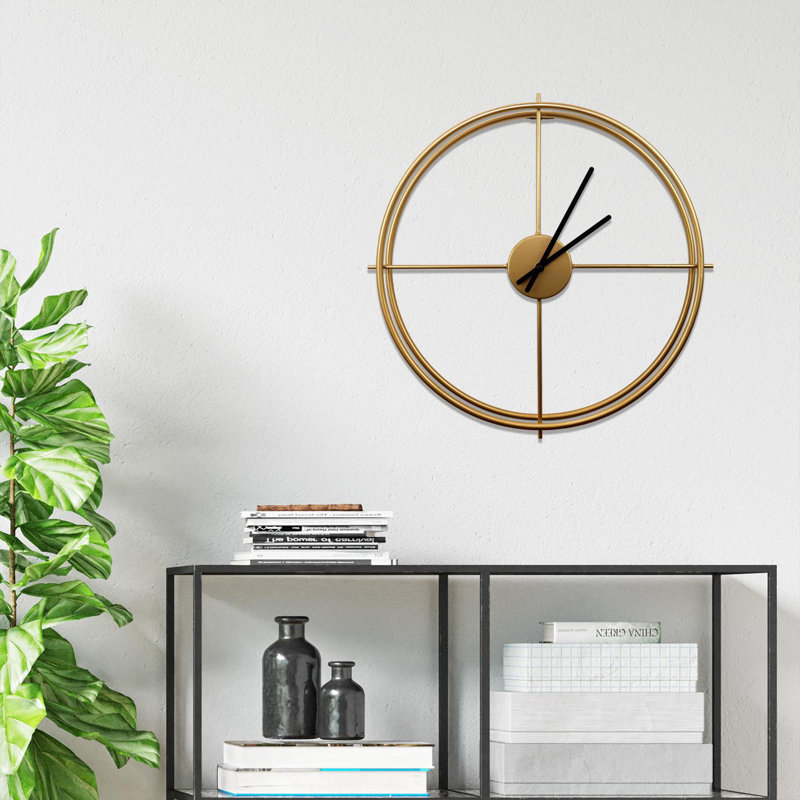 Okelley Minimalist Iron Wall Clock - 50cm