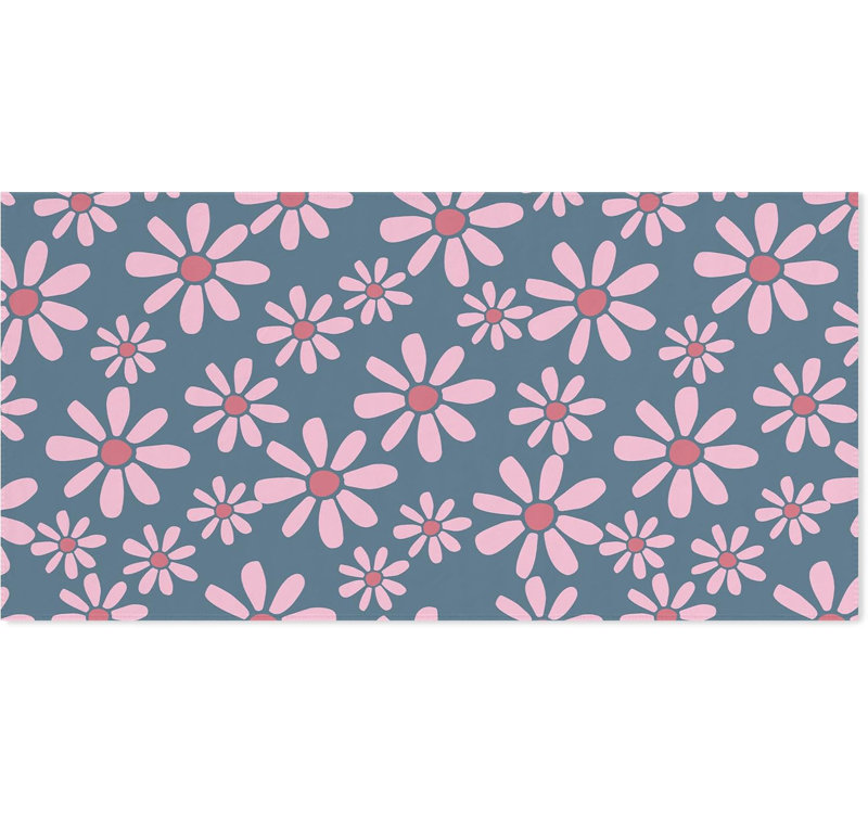 Trendy Daisy Floral Beach Towel 50*60inch Inches, Daisy Flower Swim Pool Bath Towels for Women Girls Bathroom Swimming Pool Travel Camping, Flower Oversized Beach Towels