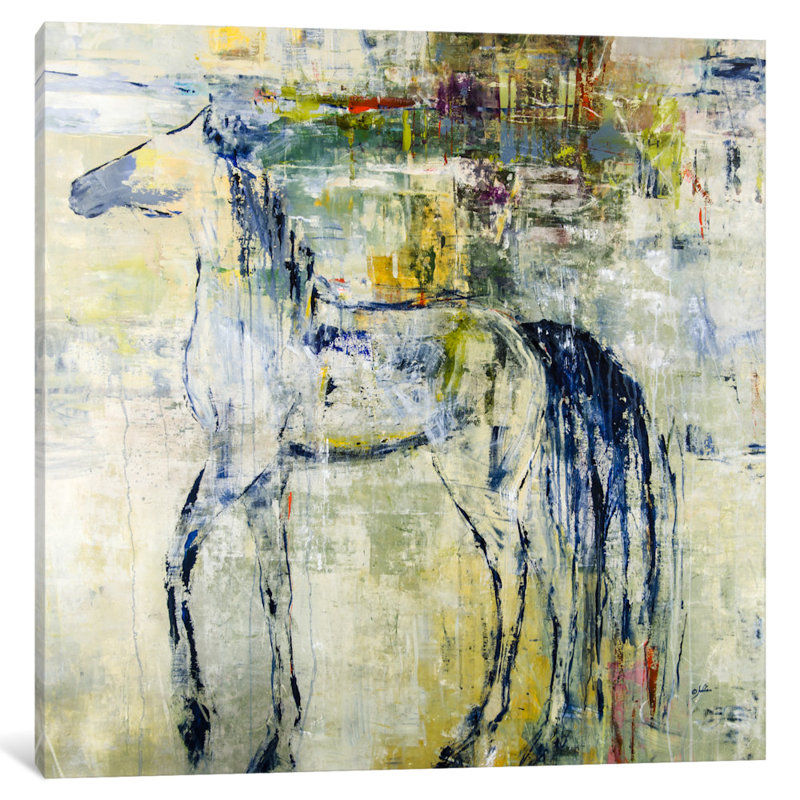 «British Pony» par Julian Spencer, reproduction, H 12 po x l 12 po x P 0,75 po, Toile tendue, Pas de tapis