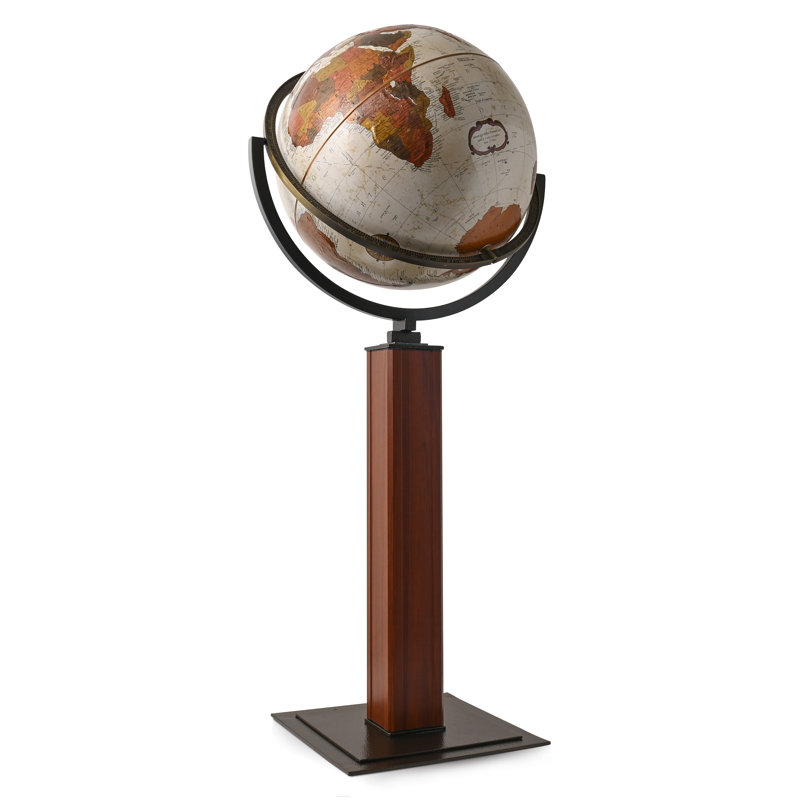 Landen 44" Antique Floor Globe with Raised Relief Surface