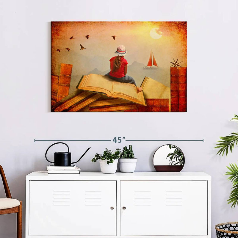 Reading And Reality, 24" H x 36" W