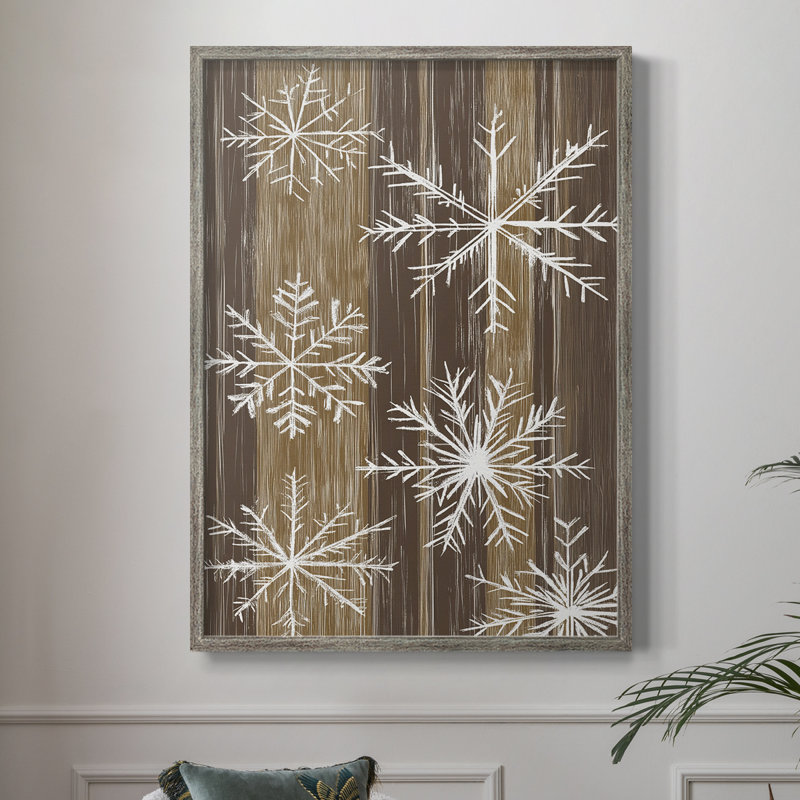 «Christmas Holiday Art XXIV», reproduction encadrée - bois massif, H 15 po x l 12 po